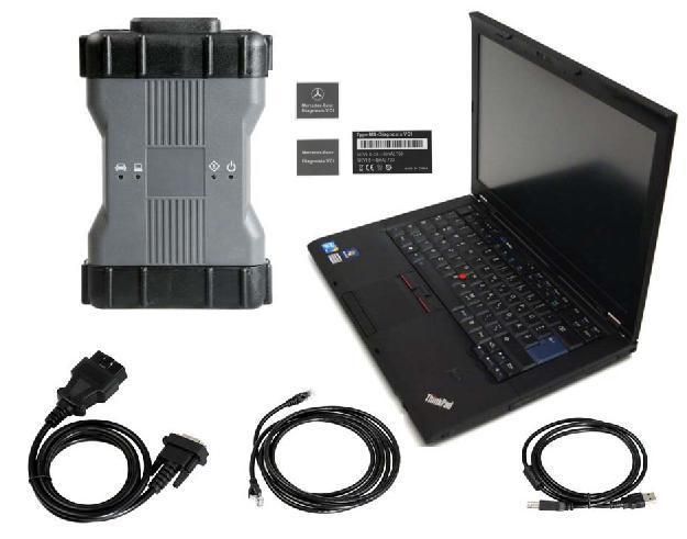 V2022.03 Xentry Diagnosis Vci Benz C6 Doip Multiplexer Diagnostic Tool Plus Lenovo T410 Laptop for Mercedes Benz