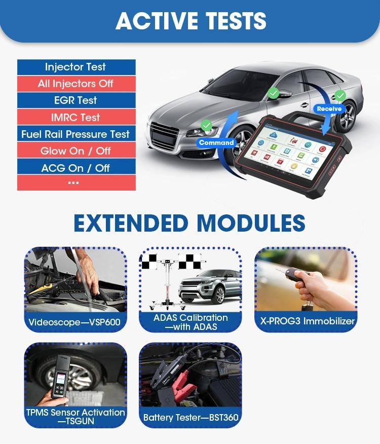 Launch X-431 Pad VII Pad 7 Plus Giii X-Prog 3 Support Key & Online Coding Programming and Adas Calibration X431 Pad VII