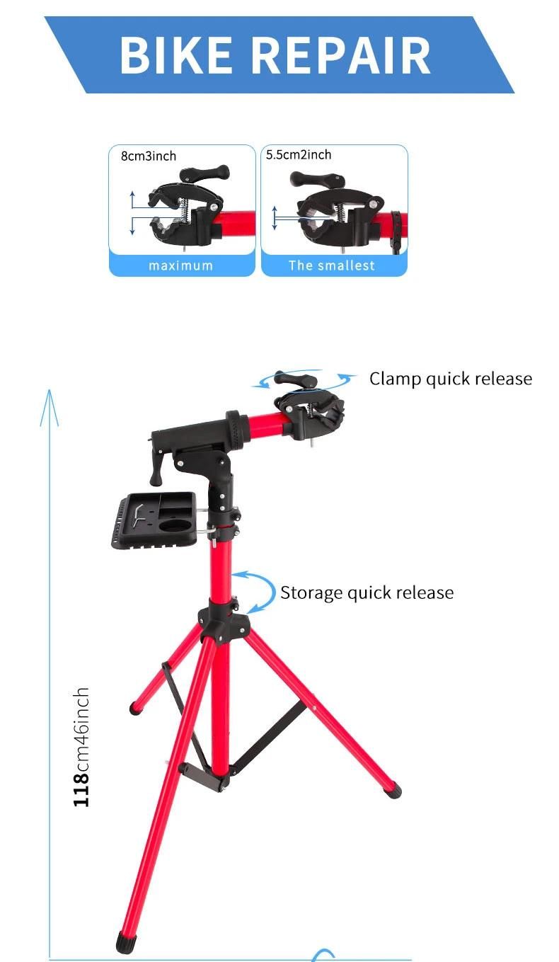 Red Alununum Alloy Bicycle Repair Racks with GS Certification