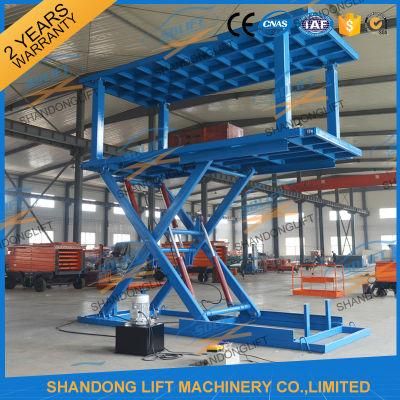 3000kgs Underground Basement Hydraulic Car Scissor Lift for Home Garage