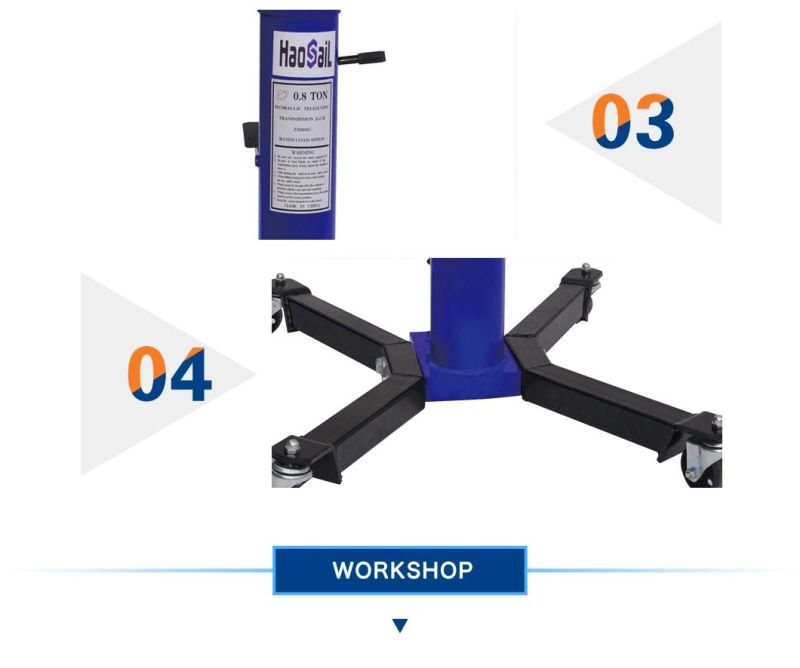 Hydraulic Transmission Jack for Car Repair Workshop