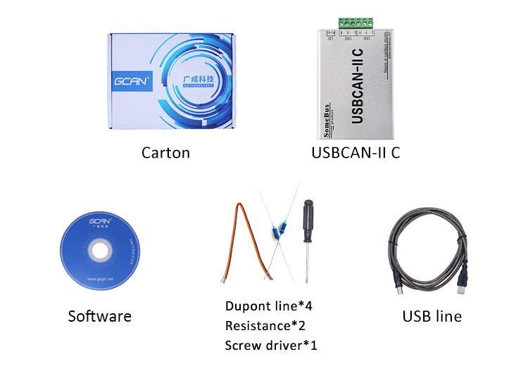 Gcan Industrial Grade USB Can Bus Analyzer with 6-Pin Terminal