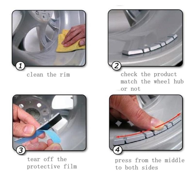 Car Parts Fe Adhesive Wheel Balance Weights