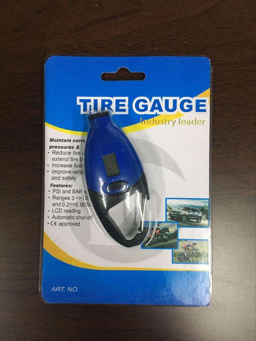 Multi-Function Blue Monitoring Car Tyre Air Pressure Gauge Meter LCD Display