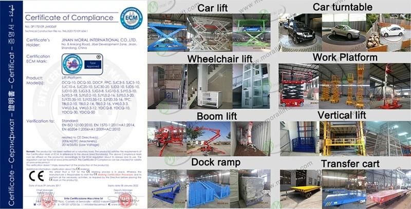 Two car use lift car parking platform for underground and garage
