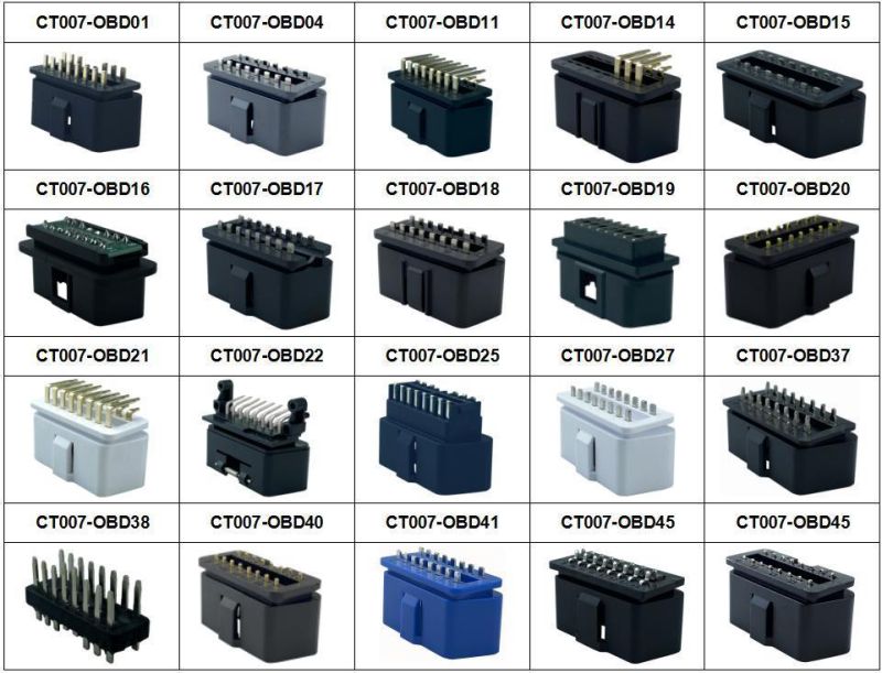 Obdii 16pin Male to Female with 5557 6pin Connector