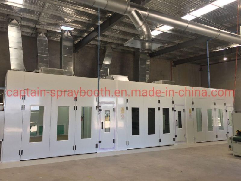 High Efficiency Metal Sheet Painting Coating Line Combination Spray Booth and Prep Station Bay Standby Paint Booth