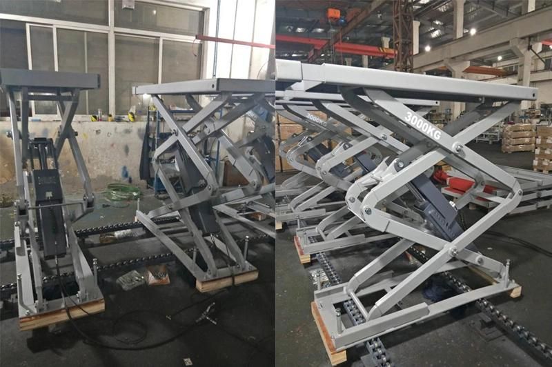 Full Rise 3500kgs Embedded Scissor Lift for Car Repair