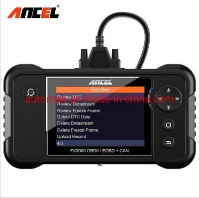 Ancel Fx3000 OBD2 Car Diagnostic Tool ABS BMS Epb Sas Reset Oil Maintenance to Zero