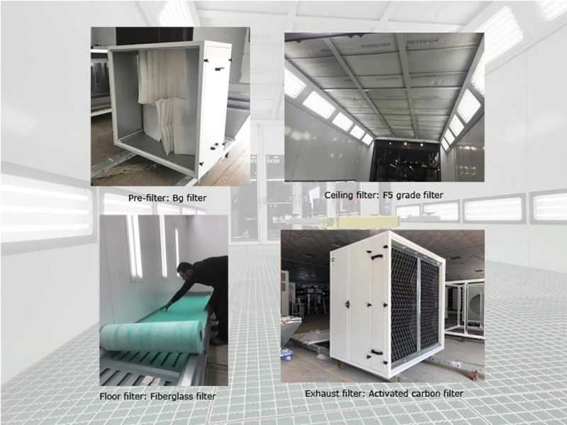 Auto Refinishing Spraying Painting Booth for Automotive