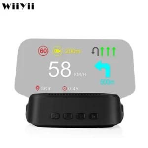 Wiiyii New Design Mirror Hud OBD2 GPS TFT LCD C2 Hud Display with Navigation