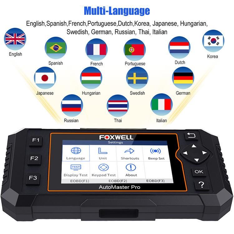 Foxwell Nt624 Elite OBD2 Eobd Automotive Scanner Full System Diagnosis ABS SRS Sas Transmission Code Reader Epb Oil Reset Obdii OBD 2 Car Diagnostic Tool