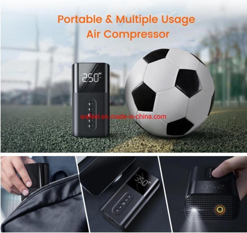 LCD Digital Pressure Gauge Mini Air Compressor for Car Tires Air Inflator Pump