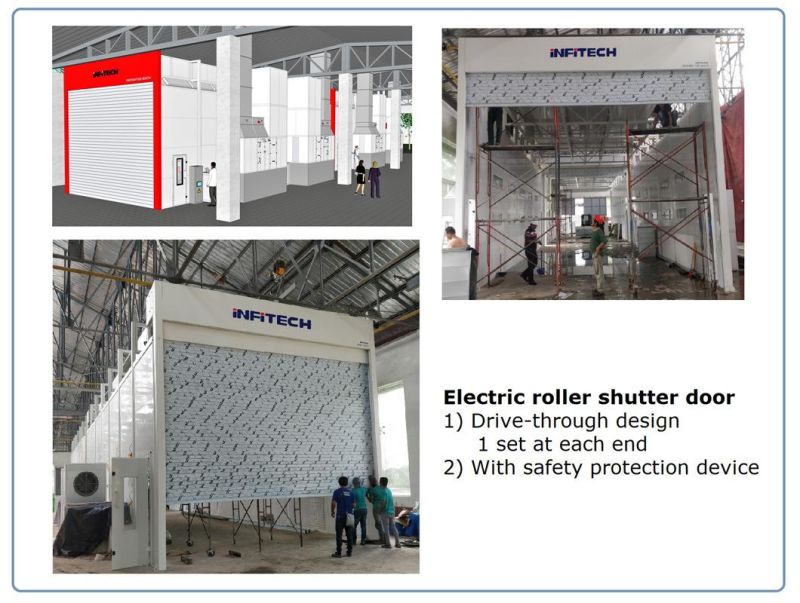 Infitech Truck Spray Booth Bus Spray Booth Bus Paint Booth with Lift Flatform