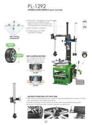 Puli Tire Changer Pl-1292 Semi-Automatic Car Tyre Changer Swing Arm CE Vehicle Tire Changer Equipment