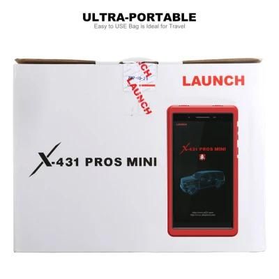 Launch X431 Pros Mini Automotive OBD2 Scanner Diagnostic Tool IMMO Injector ECU Coding TPMS ABS Bleeding Scanner