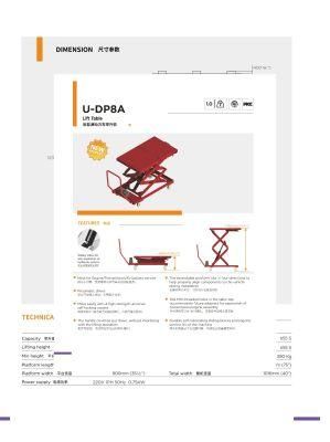 1.0 Ton Capacity EV Lifting Table with Handle Scissor Lift EV Battery and Powertrain Lift Table