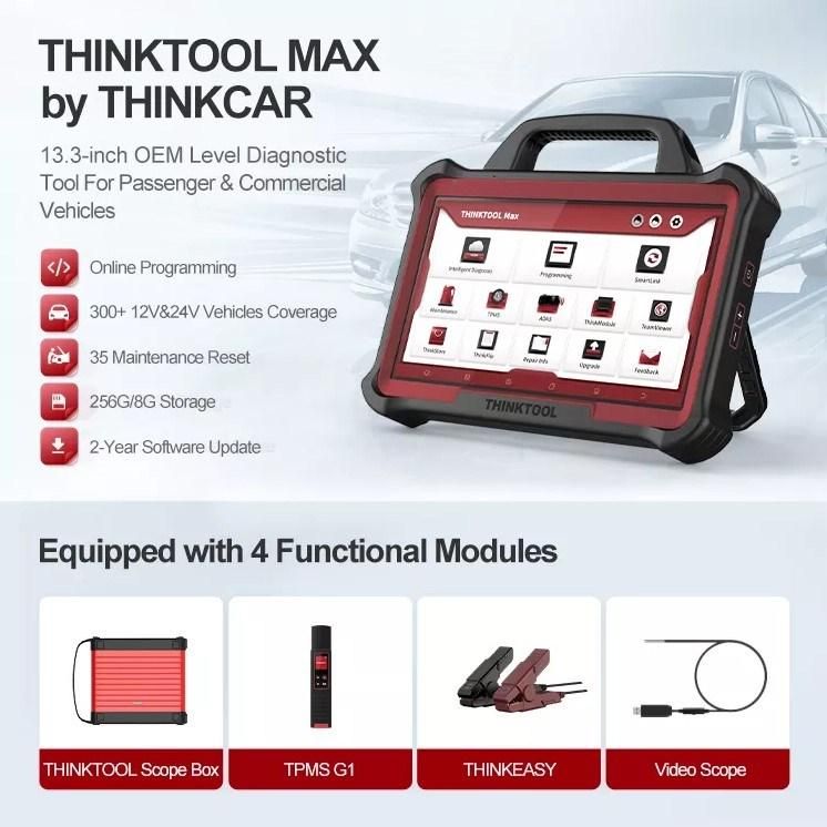 Thinktool Max Professional Diagnostic and Programming Device for Trucks and Passenger Vehicles