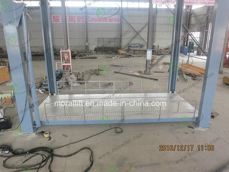 Hydraulic car parking lift large loading four column car lift