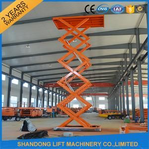 Pit Mounted Loading and Unloading Small Electric Scissor Lift Equipment