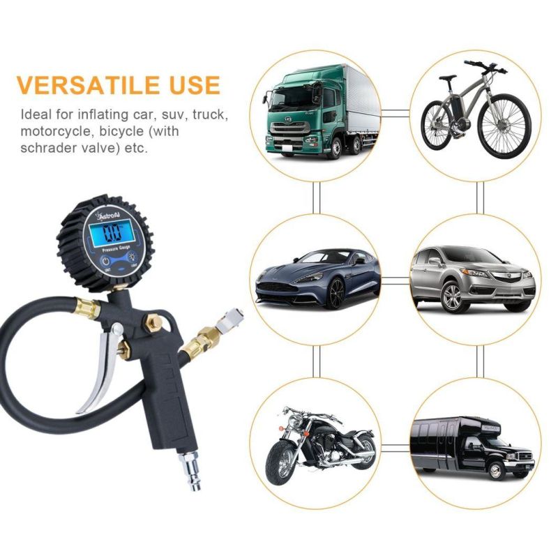 China Factory Heavy Duty OEM Tyre Pressure Gauge Gun