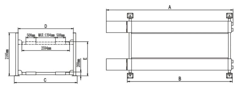 Commercial Grade Wheel Alignment Post Auto Hoist with 6.5tons