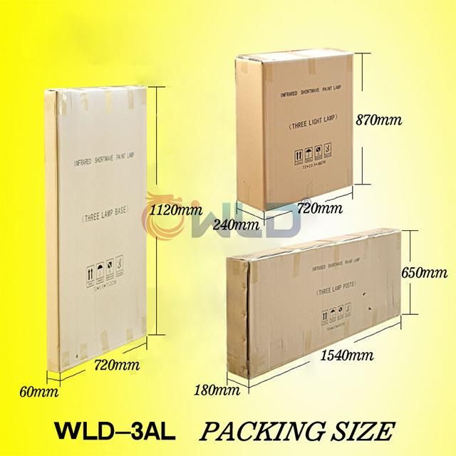 Wld-3al Mobile Portable Shortwave Infrared Heating Lamp for Paint Booth /Infrared Heater for Car Baking
