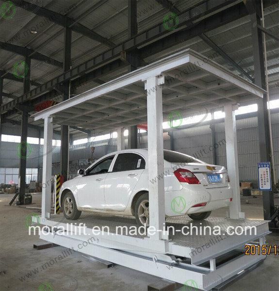 2 Layer Hidden Car Lift with Top Cover