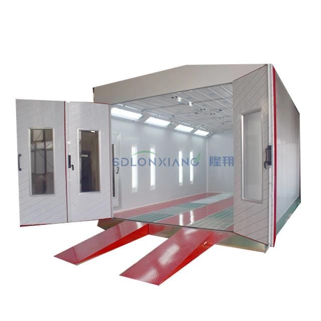 CE Approved Diesel Riello G20 Burner Auto Spray Paint Booth Price with Diesel Heating