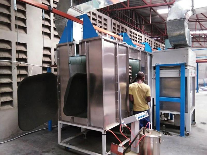 Low Power Consumption Diesel Powere Coating Line Power Coating Booth