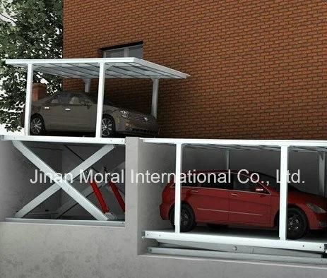 Hydraulic Double Deck Scissor Car Elevator Platform with CE