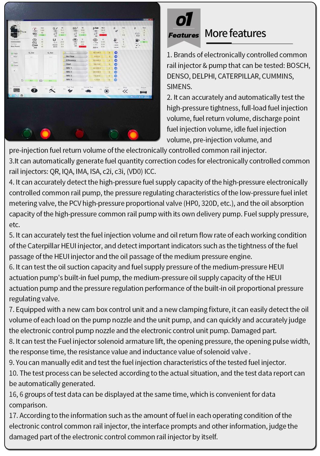 Hcr-918 All Function Injection and Common Rail Test Bench