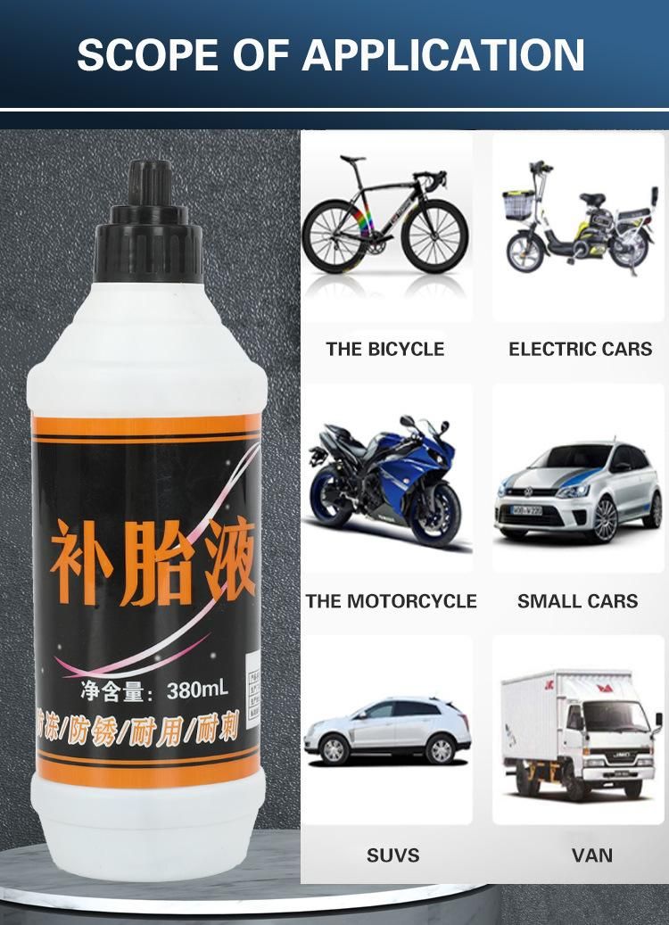 Private Label Tubeless Sealant Chinese Reliable Supplier 450ml Anti Rust Tire Tubeless Tyre Puncture Repair Sealant