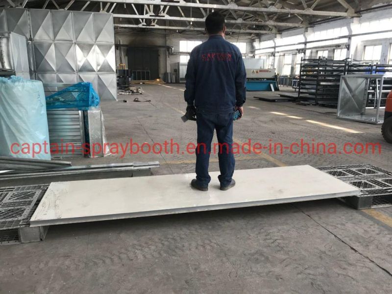 Europe Popular Model Top Fan Box with Steel Structure Car Spray Booth / Paint Booth