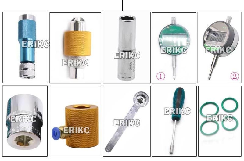 Erikc Removable Kits Diesel Injector Shims Gap Gasket Adjusting Measuring Tools Disassemble for 320d Heui C6 Injector