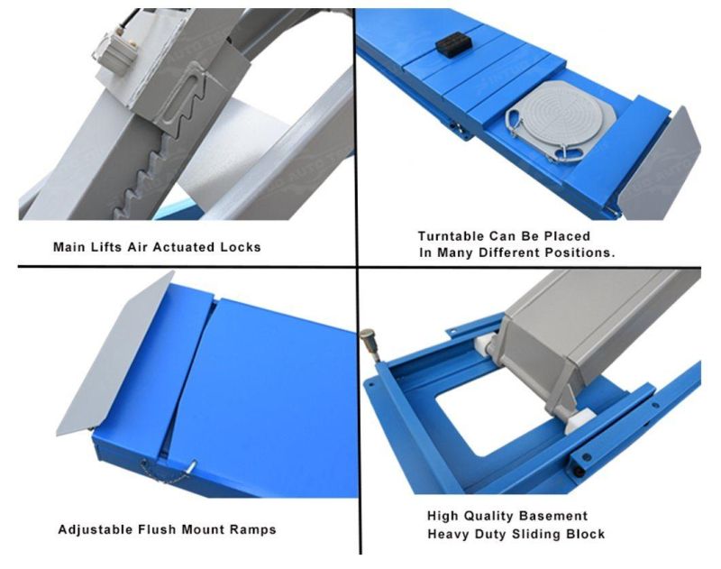 Jintuo Hydraulic Scissor Auto Car Lift with 9000lbs Capacity