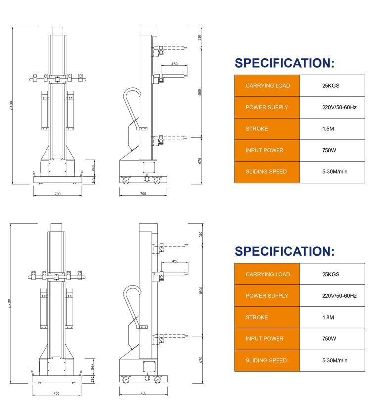 Professional Electrostatic Powder Coating Reciprocator for Powder Coating Gun