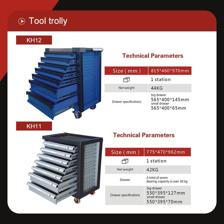 Trolley Tool Box Tools Box Trolley Aluminium Trunk Tool Kit Flight Box Storage for Mechanic Tools