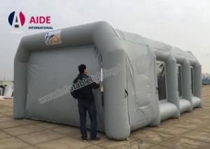 PVC Tarpaulin Inflatable Spray Paint Booth for Car Spray Environmentally with Blower