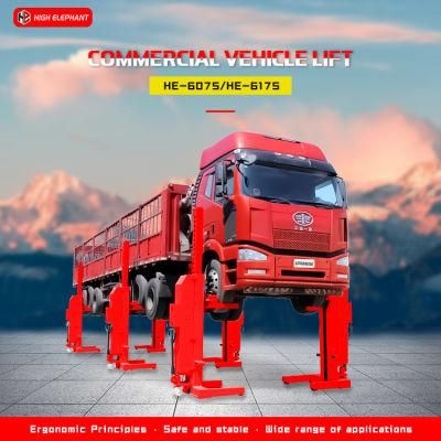 Heavy Duty Lift Mobile Columns Truck Lift Tire-Lifting Truck Lift Mobile Single Post Hydraulic Cylinder