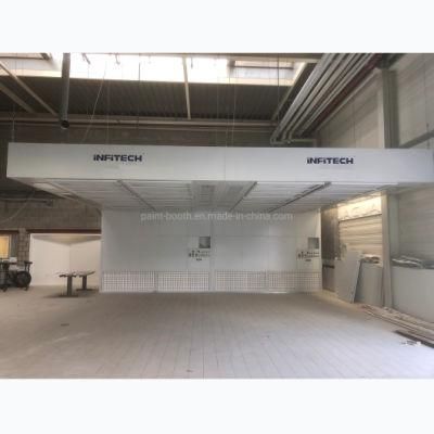 European Standard Car Preparation Booths with Infrared Baking Lamp for Automobile