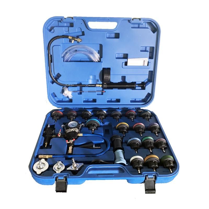 Professional Auto Set Vacuum Type Cooling System Kit 28PCS Radiator Pressure Tester Water Tank Leak Detector Tools