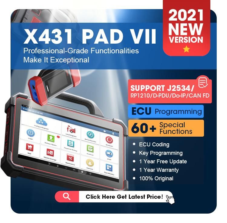 2022 Launch X431 Pad 7 V 12V 24vol 5c PRO X-431 12V/ 24V X431PRO 431V Pad-V 431 Adas 5 Euro Tab II Tech VI Scanner Escaner Price Hot Sale Product