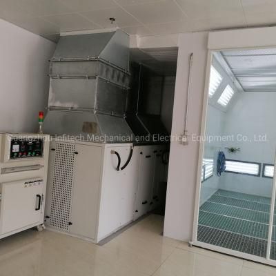 Downdraft Spray Painting Chamber with Electric Stainless Steel Heating Tubes