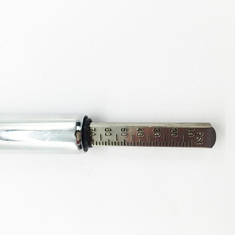 Pencil Car Tire Pressure Gauge with Zinc Alloy Dual Head