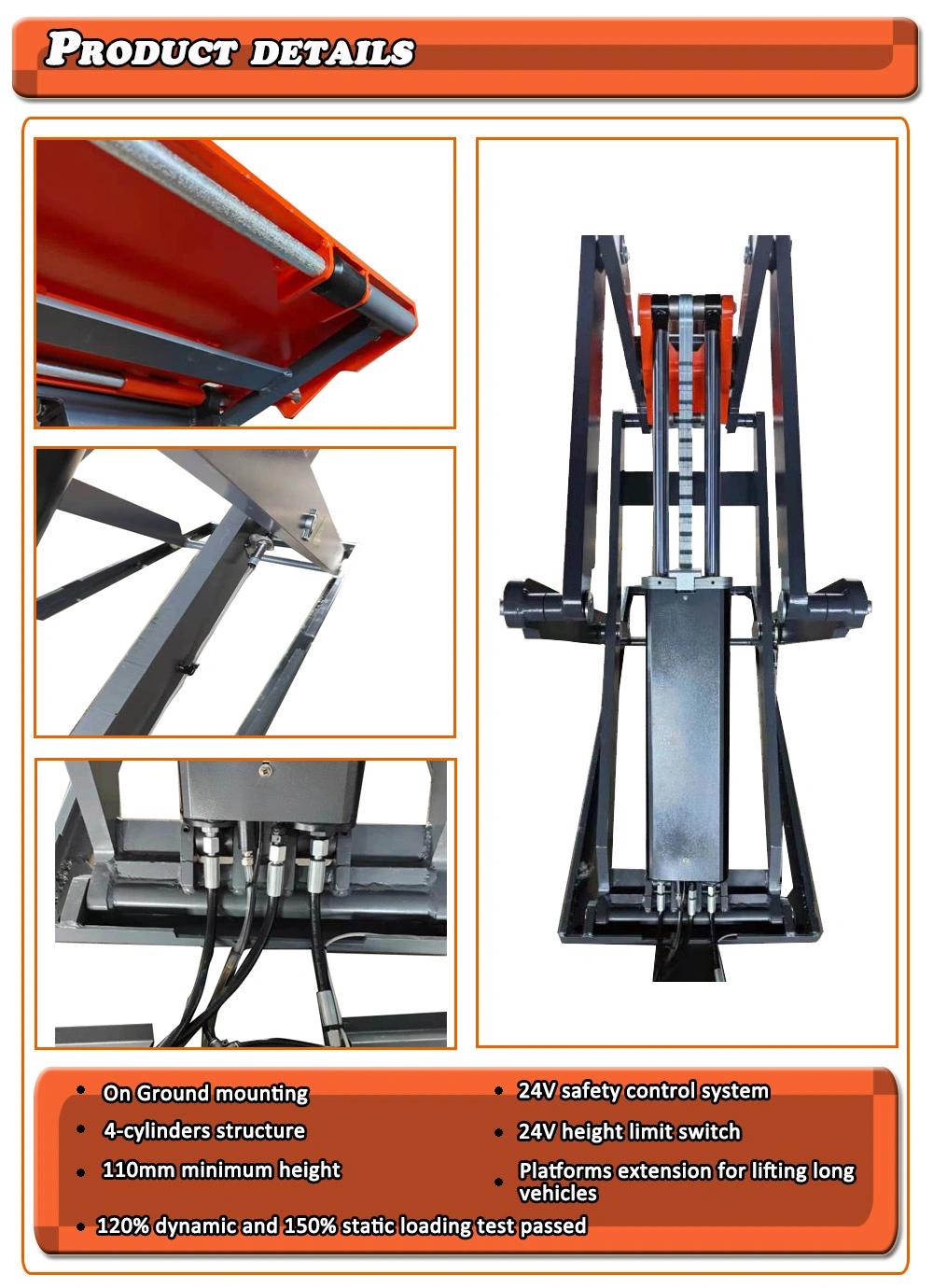 Hydraulic Full Rise Scissor Lifting Machine /Auto Elevator Car Scissors Lifting Machine Scissors Lift