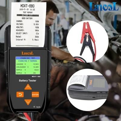 Color LCD Display Auto Battery Analyzer