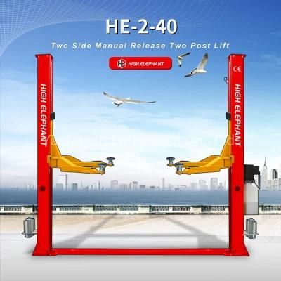 Two Post Car Lift Supporting Tire Changer for Garage Equipment Workshop Automatic Diagnostic Tools