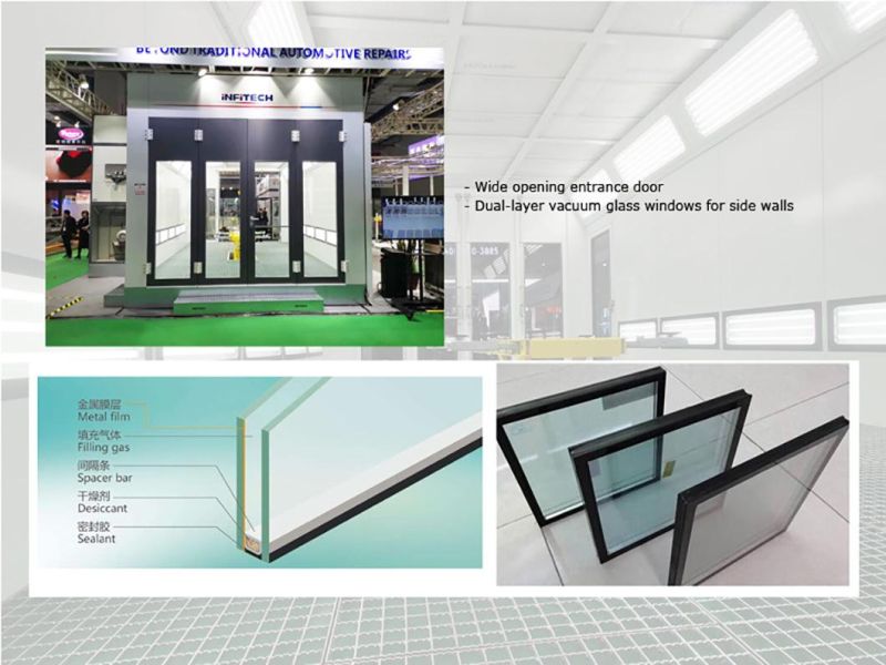Garage Paint Booth Auto Painting Equipment Painting Spray Booth with Conveyor