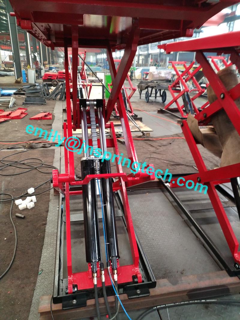 Manufacture Direct Sales Super-Thin Scissor Car Lift on Ground with 110-1850mm Height Lift